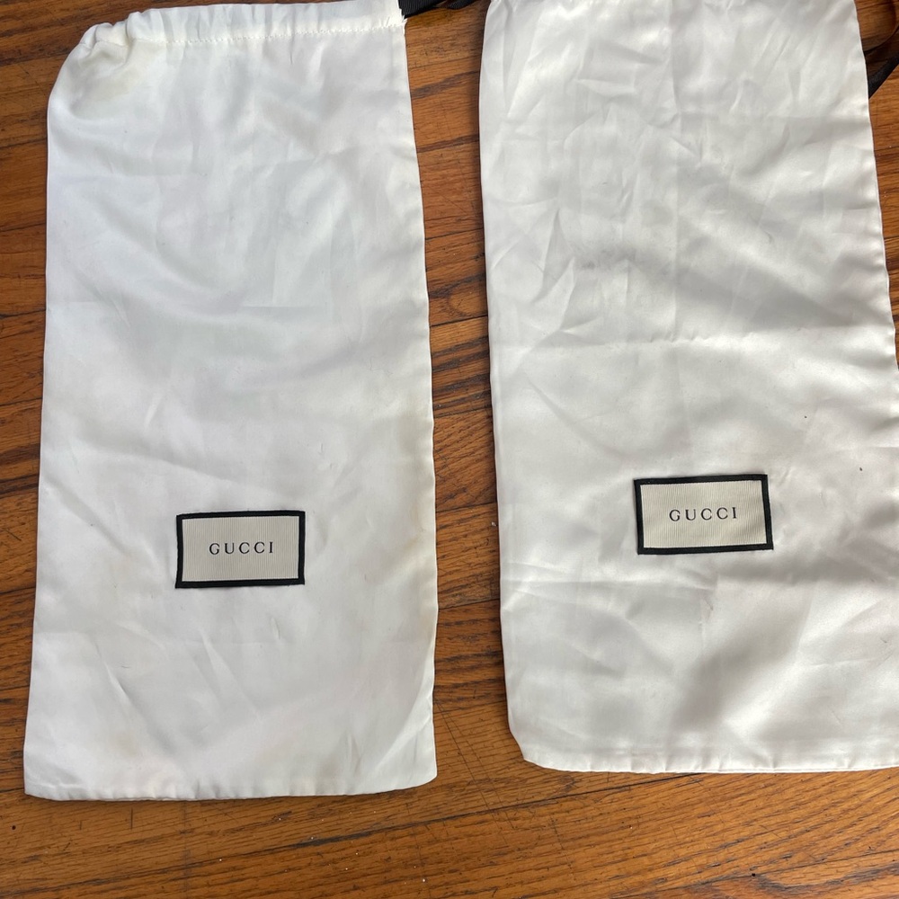 Gucci White Dust Bags for shoes